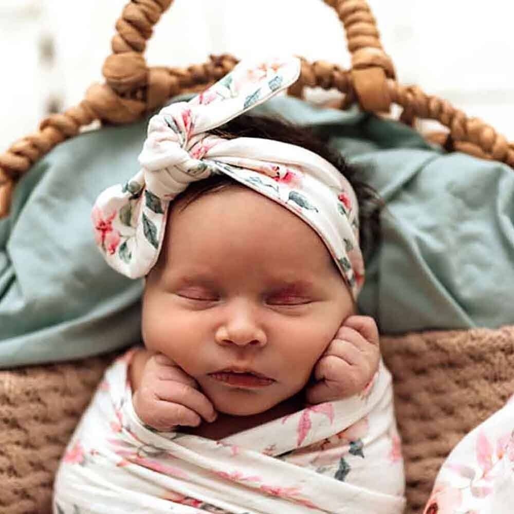 Camille organic topknot bambino baby